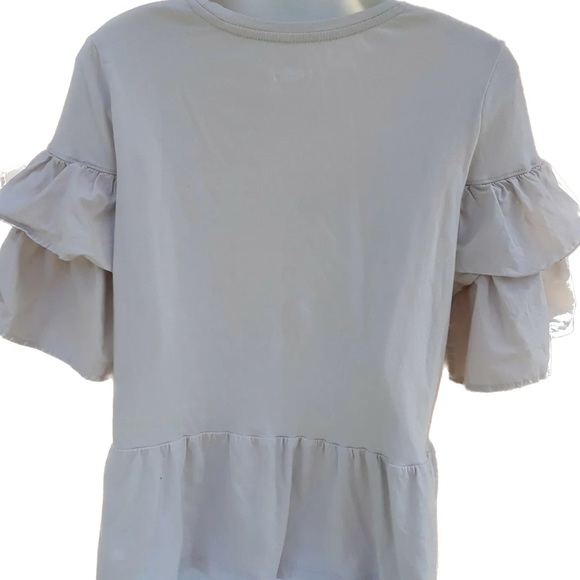 2X Disney Parks Exclusive Snow White Fairest Peplum Ruffled Sleeves T Shirt Top - Picture 3 of 5
